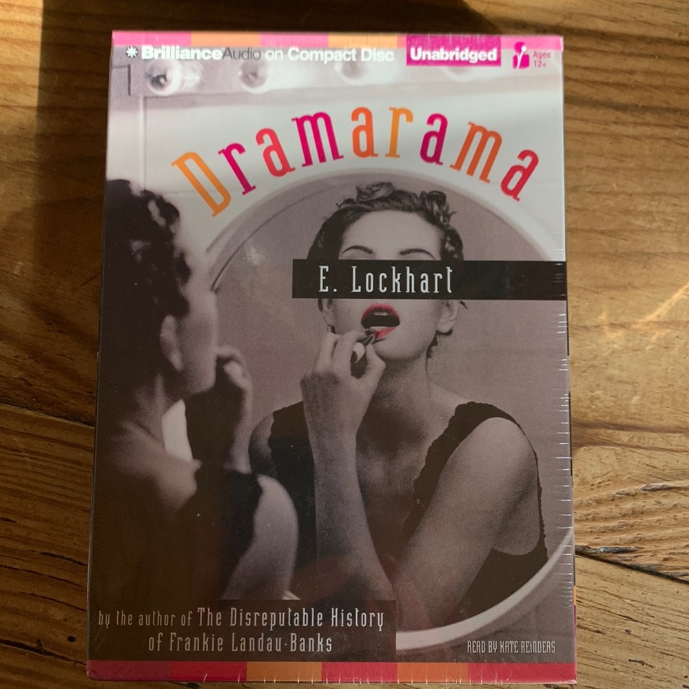 Unopened “Dramarama” by E. Lockhart CD audiobooks. 5 CDs/6 hours.